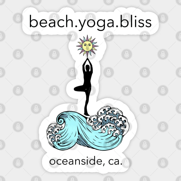 beach.yoga.bliss Sticker by Animal Kingdom Fan Oside